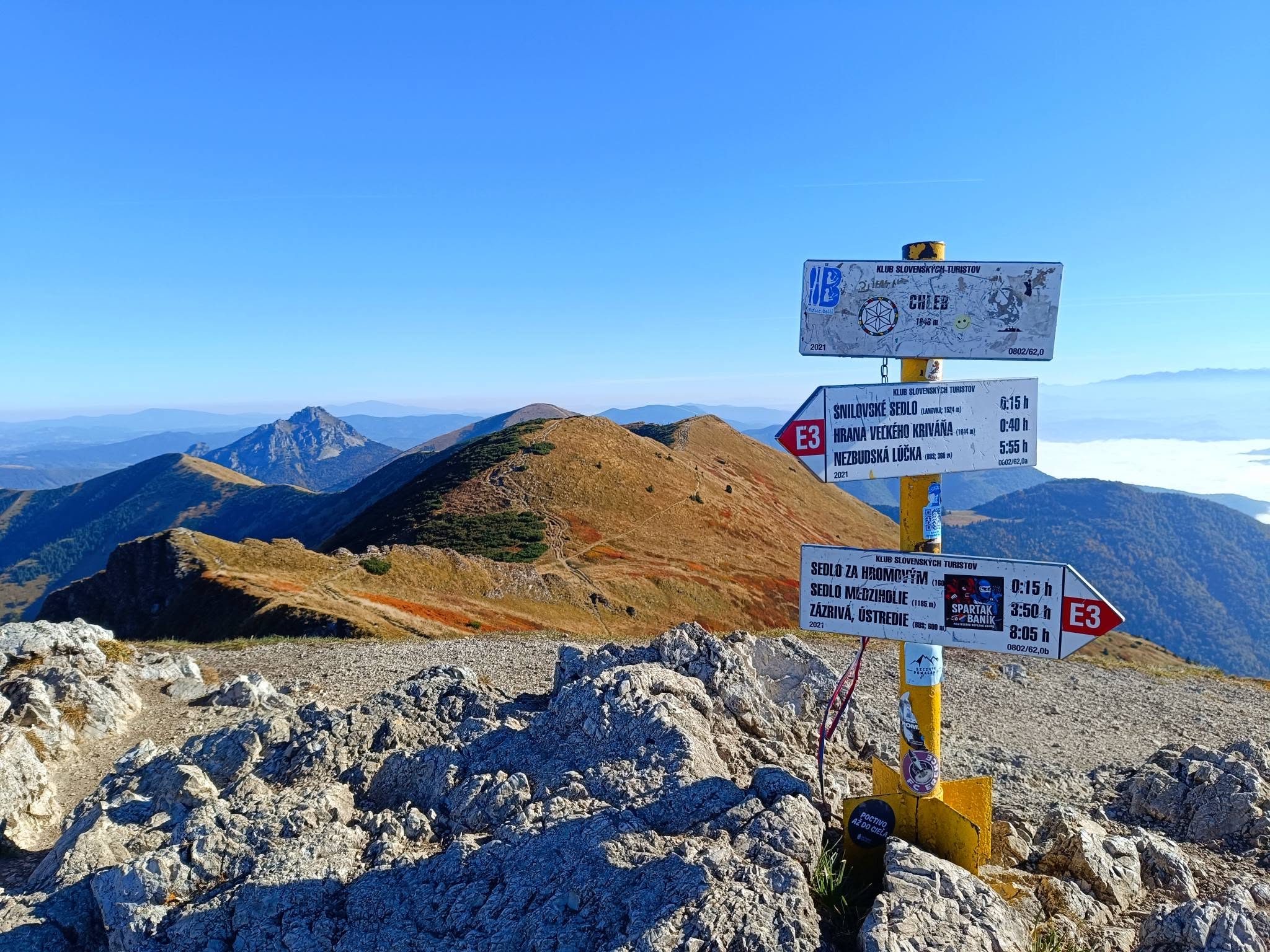 vrchol kopca chleb mala fatra