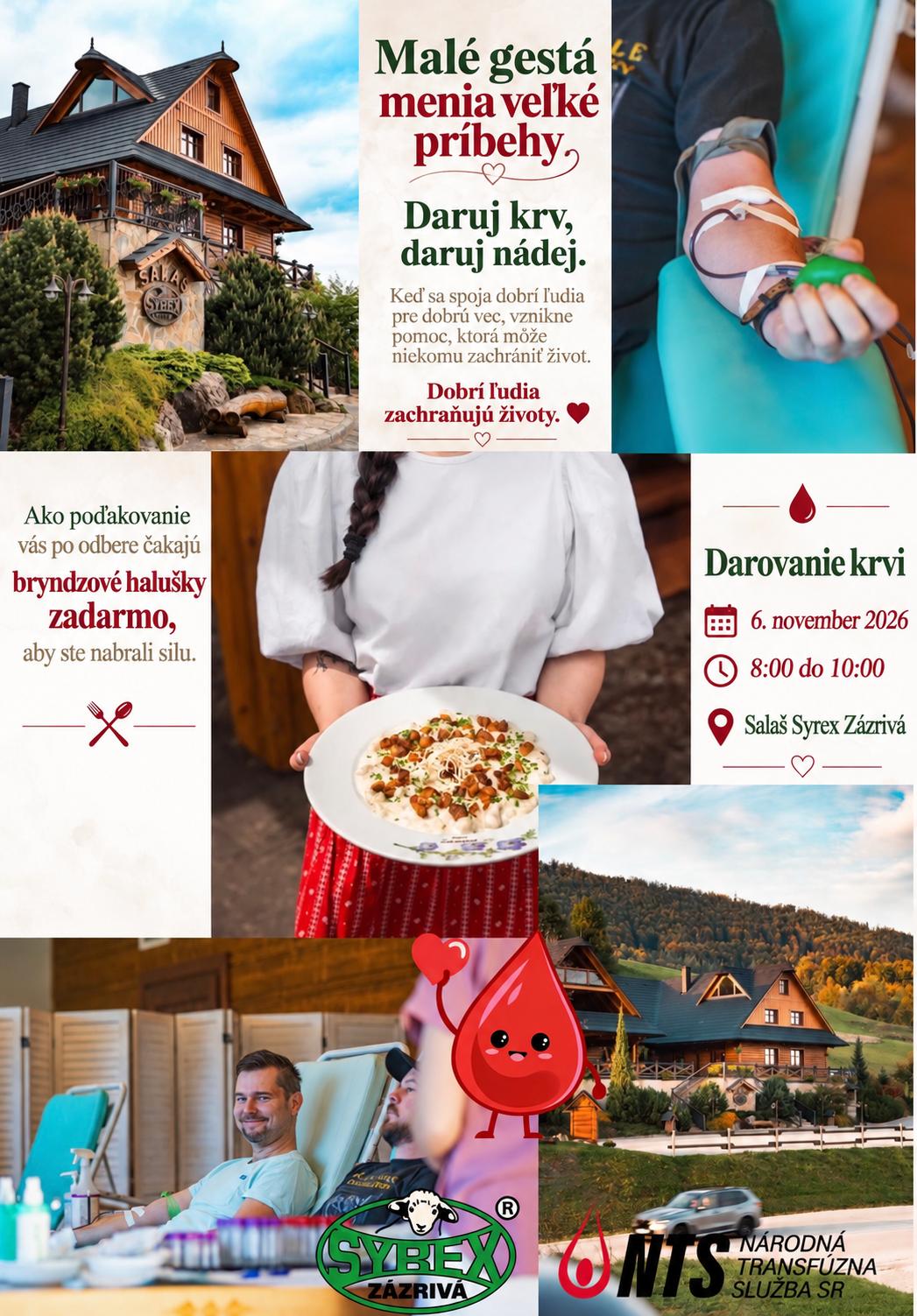 kvapka krvi za halušky